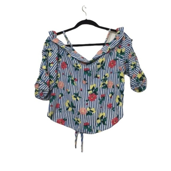 Seni and Cade Summer Floral Blouse Size L - Picture 2 of 5